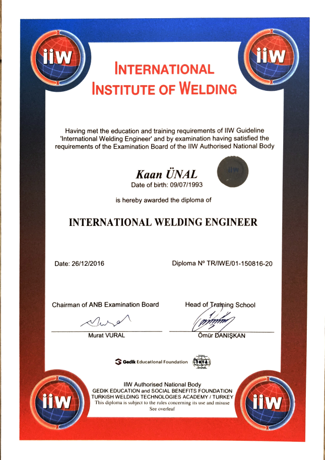 ISO 9001:2015 Sertifikası